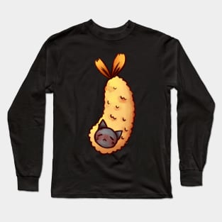 Cat Tempura (Big ; Center) Long Sleeve T-Shirt